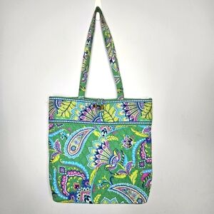 Vera Bradley Tote in Emerald Paisley Retired‎ 2014 Pattern
